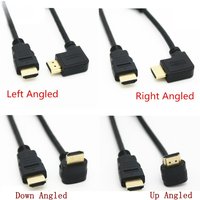 HD A Male To HDMI-compatible A Male Down Up Left Right Angled 90 Degree Male HD Extension Cable HD 1.4v Angle Cable 50CM 1.5M
