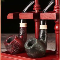 Classic rosewood Exquisite Carved Pipe Handmade Solid Wood Durable Pipe Smoking Tobacco Filter pipe Cigarette Pipes Gifts