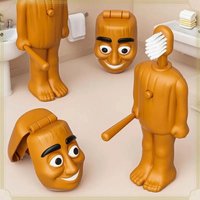 2026Italian Brainrot Tung Tung Tung Sahur Anime Children's Toothbrush Soft Nylon Bristles Travel-Friendly Funny Teeth Brush Toy