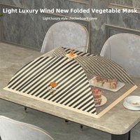 Portable Foldable Food Covers Umbrella Fine Mesh Breathable Anti-Mosquito Meal Vegetable Fruit Cover Kitchen Gadgets Accessories