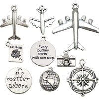10pcs Global Travel Charms Alloy Landmark Building Pendants for DIY Bracelet Necklace Earrings Jewelry Making Accessories