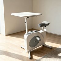 Foldable Mini sport Bike,Adjustable Resistance Under Desk Fitness Trainer,Quiet Portable Cycling Machine for Home Office Workout