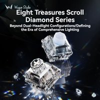 WS Wuque Studio Babao Diamond Series Magnetic Switch Cullinan & Heart of The Ocean 35gf Linear Hall Effect Switch for Gaming Key