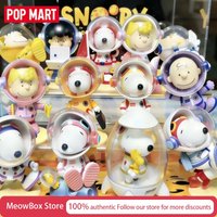 Authentic Pop Mart Snoopy Space Exploration Series Blind Box Figurines Trendy Collectibles For Gifting Mystery Boxes Hippers