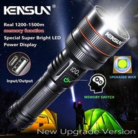 Heller Scheinwerfer, große Reichweite, LED-Taschenlampe, Typ C, Aufladung, starkes Licht, Lampe, taktische Taschenlampe, wasserdichter Zoom, Outdoor-Laterne