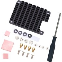 Aluminum For CM4 Heatsink with Thermal Tapes Reserved Hole Design Aluminum Alloy Heatsink with Installation Tool