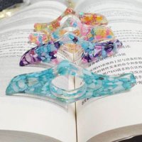 Handmade Resin Thumb Page Holder Creative Acrylic Reading Bookmark Gift for Book Lovers Students Teachers