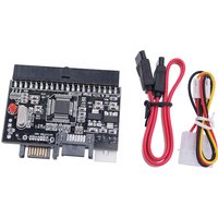 IDE to SATA Adapter SATA to IDE Converter Bidirectional Conversion 100/133 HDD/SSD/CD/DVD Riser Card for PC Desktop JM20330 Chip