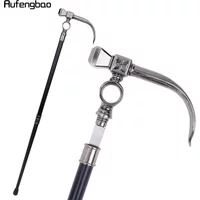 Long Hammer Walking Stick with 26cm Hidden Sword Self Defense Fashion Cane Sword Halloween Cosplay Crosier Vampire Stick 93cm