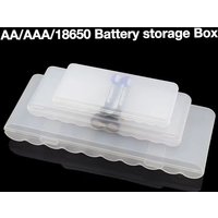 10 Slots Transparent Plastic Battery Storage Box Hard Container Holder Case For AAA/AA/18650 Battery Organizer Box Accessories