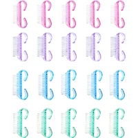 1/3/10Pcs Acrylic Nail Brush Pink Color Nail Art Manicure Pedicure Soft Remove Dust Plastic Cleaning Nail Brushes File Tools Set