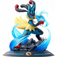 Pokemon Anime Action Figures Mega Lucario Funism Original Genuine Home Model Figurine Desktop Collect Ornaments Toy Gift