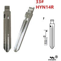 10pcs HYN14R Flip Blank Key Blade 33# HYN14RFH for Hyundai Accent HYN14RFH Key Blade for KD Keydiy Xhorse VVDI Remotes Key Blank
