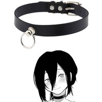 Chainsaw Man Reze Collar - Punk Gothic Choker Necklace with Chain Pull Ring, Unisex Cosplay & Party Accessory 2026