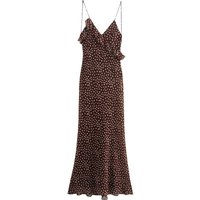New Women's Clothing European And American Style Fashionable Simple Layered Decoration Polka Dot Sleeveless Suspender Dress