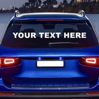DIY AD Benutzerdefinierter Text-Aufkleber für Auto-Fenster und -Türen, Dekoration mit Französischen, Englischen, Chinesischen, Japanischen Schriftzeichen, Hebräisch, WEBSITE-Name, Logo