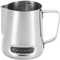 304 Stainless Steel Milk Frothing Pitcher with Temperature Display, Coffee latte art jar Precision Spout, Coffee Latte Art Tools