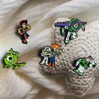 New popular anime toy brooch accessories Buzz Lightyear Shepherd Dog Woody mobilization cartoon badge clothes bag decorationgift