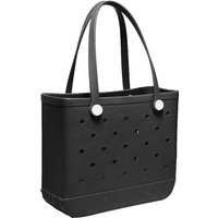Foldable EVA Beach Tote Bag Solid Color Waterproof Large Capacity Pool Storage Organizer for Summer Travel Outdoor Daily Use