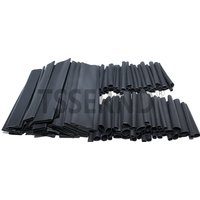 127pcs Thermoresistant tube Shrink wrapping 2:1 Black heat shrink Sleeving set Wire Cable Polyolefin Wrap Tubing
