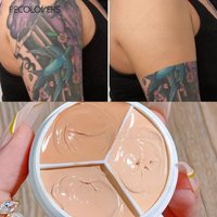 Three-color Facial Concealer, Covering Facial Blemishes and Spots, Waterproof, Long-lasting and Natural, Facial Cosmetics