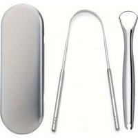 Fresh Breath For Oral Care, Stainless Steel Tongue Cleaners, Tongue Cleaning Tools For Adults, Tongue scraper gift box set