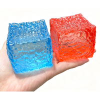 Squishy Ice Cube Maltose Fidget Toy Adults Stress Relief Squeeze Toys Soft Cube Slow Rebound Sensory Squeeze Toys Anti Anxiety