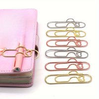 4PCS Multifunctional Fixed Seat Pen Clips for Notebooks and Pens, Office Desk Accessories, School and Home Stationery Supplies