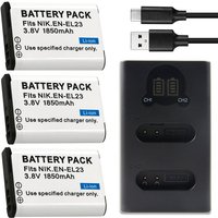Original 1850mah EN-EL23 ENEL23 EN EL23 Battery For Nikon COOLPIX P900 P900s P610 P610s P600 B700 S810c Camera