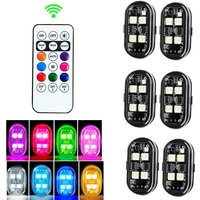 RGB Led Samochodowe Światła Stroboskopowe Motocyklowe LED Flash Pozycja Bezprzewodowe Światło Samolot Samolot Helikopter Światła Ostrzegawcze Akcesoria