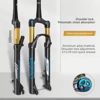 Air Suspension Fork 27.5 29 Inch Mountain Bike Tapered Steerer Shoulder Lock Air Shock Absorber Front Fork