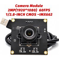IMX662 USB Camera Module HD 1080P 60FPS High Speed Motion Camera Board With No Distortion Lens Plug Play For Live Video Meeting
