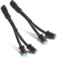 Y Shape 2 Leads Deutsch DT DTP Socket Adapters Splitters Extension Retrofit Connection Wiring Harness For Off-road Ebike Light