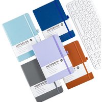 Hardcover A5 Notebook with Elastic Band | PU Leather Journal Notebook for Office, School & Daily Note Taking