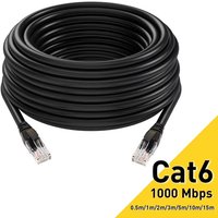 Cat6 Ethernet Cable RJ45 UTP Network Cord LAN Internet 1000Mbps High Speed for Laptop Router PC Router PS5 PC 4 3 Xbox Modem