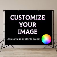 Custom Vinyl Photography Backgrounds Photo Banner Personalized Text Images Logos Birthday Wedding Backdrop Upload Your Design