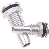 2Pcs New Silver M6/M8 Aluminum Water Outlets Thread With O-ring Screws For RC Boat Vehicles RC Toy Accessories