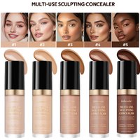 Fond de teint correcteur crème multi-usage sans huile longue durée couverture hydratante Contour surbrillance et retouche maquillage pour le visage