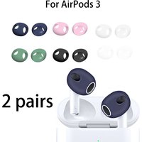 4-Piece Set of Ultra-Thin 3-Piece Earphone Protective Covers, Soft Silicone Earbud Covers, Replacement Accessories