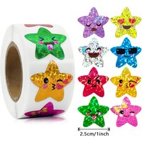 100-500pcs Glitter Star Stickers for Kids School Teacher Reward Sticker Party Decor Small Business Label Scrapbooking Stickers