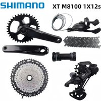 Shimano Deore XT M8100 1x12 Speed Groupset Crankset 165mm 170mm 175mm 32T 34T Rear Derailleurs SGS 118L Chain BB MT801 For MTB