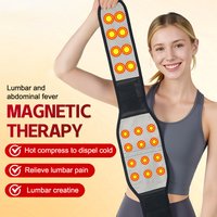 1Pc Adjustable Magnetic Waist Belt Therapy Back Women Man Massage Steel Plate Support Protector Self-heating Massager Strap.