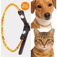 2026 New Pet Collar Natural Amber Jewelry Collar Prevents Ticks and Fleas Cute and Unique Design Suitable for Cats and Dogs