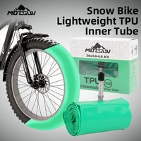 MOTSUV 45mm Aluminum Alloy Valve Snow Bicycle TPU Inner Tube For 20 24 26 27.5 29 Inch x 3.0 4.0 ATV Fat Tire 29 Snow Bike Inner