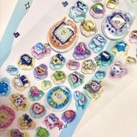3D Autocollants Dessins Animés Autocollants en Cristal Kawaii Mignons Gelée Laser Gaufré Solide Cadeau Anniversaire pour Filles