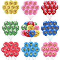 Paw Dog Patrol Cartoon Balloons Marshall Chase Skye Everest 12inch Latex Globlos Toys Children's Birthday Party Baby Shower Deco