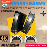 Retro PC Game Box G3 Pro Dual System 99999+GAME 16G RAM 500G/1T/2T/4TB HDD Game For PS2 PS3 WIIU WII SS SWITCH Intel Upgrade