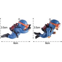 Resin Floating Simulated Diver Toy 1/2pcs Aquarium Decor Fish Tank Landscaping Pendant Ornament Accessories