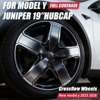 19 Inch 4PCS HubCap For Tesla Model Y Juniper 2025 2026 Performance Crossflow Wheel Cover Replacement Full Rim Car Accessories