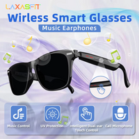 LAXASFIT New Camera Smart Music Women Men Sports Sunglasses Headphones Wireless BT Talk Headset HIFI Audio Bluetooth Glasses